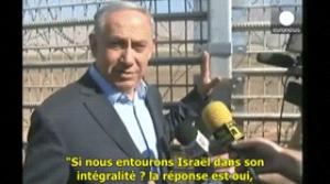 Gif avec les tags : Netanyahou,barrière,bibi,clôture,frontière