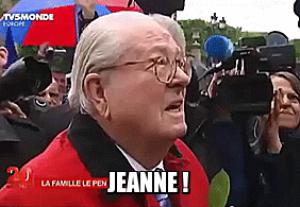 Gif avec les tags : Jean-Marie Le Pen,Jeanne au secours,secours