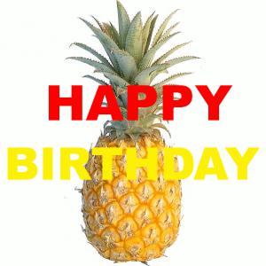 Gif avec les tags : ananas,anniversaire,birthday